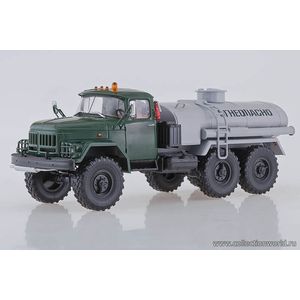 Коллекционная модель в масштабе 1:43 АЦ-4,0 (ЗИЛ-131), зеленый/серый Коллекционная модель в масштабе 1:43 АЦ-4,0 (ЗИЛ-131), зеленый/серый