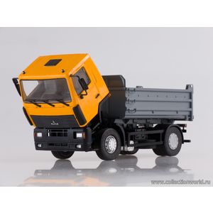 модели в масштабе 1:43 МАЗ-5550 самосвал, желтый Коллекционная модель в масштабе 1:43 МАЗ-5550 самосвал, желтый