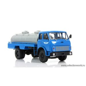 модели в масштабе 1:43 МАЗ-5334 АЦПТ-6,2 Цистерна Коллекционная модель в масштабе 1:43 МАЗ-5334 АЦПТ-6,2 Цистерна, голубой / серый