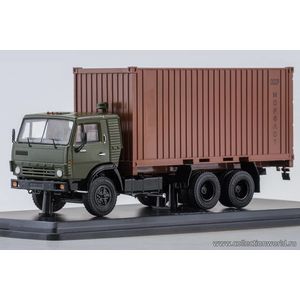 Коллекционная модель в масштабе 1:43 КАМАЗ-53212 с 20-футовым контейнером, темно-зеленый.ПОД ЗАКАЗ описание Коллекционная модель в масштабе 1:43 КАМАЗ-53212 с 20-футовым контейнером, темно-зеленый.ПОД ЗАКАЗ