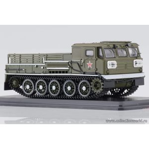 модели в масштабе 1:43 Артиллерийский гусеничный тягач АТС-59Г, парадный Коллекционная модель в масштабе 1:43 Артиллерийский гусеничный тягач АТС-59Г, парадный.ПОД ЗАКАЗ