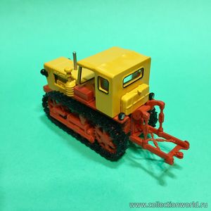 модели в масштабе 1:43 Трактор Т-50В, выпуск 70 Коллекционная модель в масштабе 1:43 Трактор Т-50В, выпуск 70, желтый/оранжевый