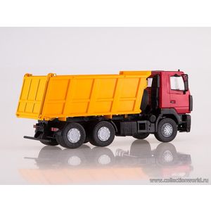 модели в масштабе 1:43 МАЗ-6501 самосвал. Красно-желтый Коллекционная модель в масштабе 1:43 МАЗ-6501 самосвал. Красно-желтый
