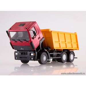 модели в масштабе 1:43 МАЗ-6501 самосвал. Красно-желтый Коллекционная модель в масштабе 1:43 МАЗ-6501 самосвал. Красно-желтый