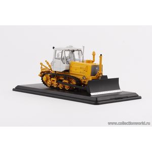 модели 1:43 Трактор Т-150 гусеничный с отвалом Масштабная коллекционная модель 1:43 Трактор Т-150 гусеничный с отвалом, желтый/белый.ПОД ЗАКАЗ.