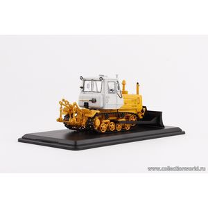 модели 1:43 Трактор Т-150 гусеничный с отвалом Масштабная коллекционная модель 1:43 Трактор Т-150 гусеничный с отвалом, желтый/белый.ПОД ЗАКАЗ.