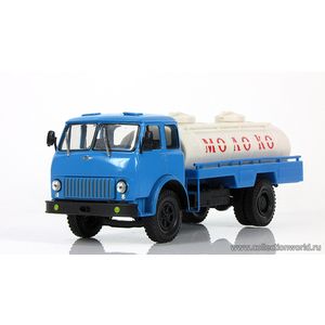 Коллекционная модель в масштабе 1:43 МАЗ АСРТ-6,2 Молоко, голубой / белый Коллекционная модель в масштабе 1:43 МАЗ АСРТ-6,2 Молоко, голубой / белый