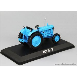 модели трактора в масштабе 1:43 Трактор МТЗ-7, выпуск 74, голубой Коллекционная модель трактора в масштабе 1:43 Трактор МТЗ-7, выпуск 74, голубой