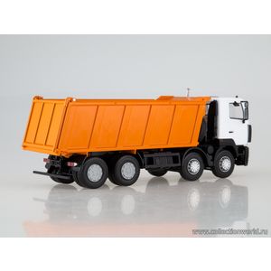 модели в масштабе 1:43 МАЗ-6516 самосвал 8x4 белый/жёлтый Коллекционная модель в масштабе 1:43 МАЗ-6516 самосвал 8x4 белый/жёлтый (4-х осный)