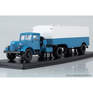 Коллекционная модель в масштабе 1:43 МАЗ-200В с полуприцепом МАЗ-5217, синий/белый. ПОД ЗАКАЗ 3-7 ДНЕЙ Коллекционная модель в масштабе 1:43 МАЗ-200В с полуприцепом МАЗ-5217, синий/белый. ПОД ЗАКАЗ 3-7 ДНЕЙ