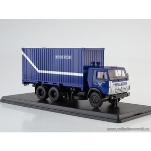 модели в масштабе 1:43 КАМАЗ-53212 с 20-футовым контейнером, Почта России Коллекционная модель в масштабе 1:43 КАМАЗ-53212 с 20-футовым контейнером, Почта России