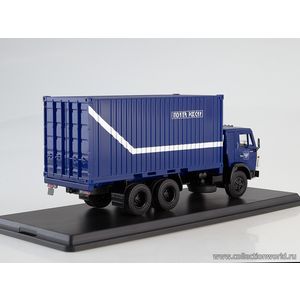 модели в масштабе 1:43 КАМАЗ-53212 с 20-футовым контейнером, Почта России Коллекционная модель в масштабе 1:43 КАМАЗ-53212 с 20-футовым контейнером, Почта России