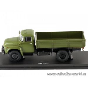 модели 1:43 ЗИЛ-130 бортовой (ранняя облицовка радиатора) Масштабная коллекционная модель 1:43 ЗИЛ-130 бортовой (ранняя облицовка радиатора), хаки