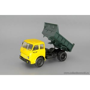 модели в масштабе 1:43 МАЗ-503Б (1963) самосвал, желтый Коллекционная модель в масштабе 1:43 МАЗ-503Б (1963) самосвал, желтый / зеленый