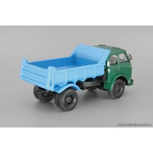 модели в масштабе 1:43 МАЗ-503А самосвал (1970) Коллекционная модель в масштабе 1:43 МАЗ-503А самосвал (1970), зеленый / голубой