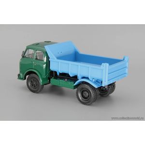 модели в масштабе 1:43 МАЗ-503А самосвал (1970) Коллекционная модель в масштабе 1:43 МАЗ-503А самосвал (1970), зеленый / голубой