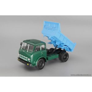 модели в масштабе 1:43 МАЗ-503А самосвал (1970) Коллекционная модель в масштабе 1:43 МАЗ-503А самосвал (1970), зеленый / голубой