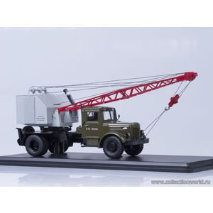 модели 1:43 Автокран К-51 (МАЗ-200) Масштабная коллекционная модель 1:43 Автокран К-51 (МАЗ-200), хаки/серый