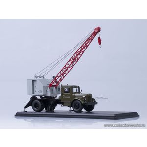 модели 1:43 Автокран К-51 (МАЗ-200) Масштабная коллекционная модель 1:43 Автокран К-51 (МАЗ-200), хаки/серый