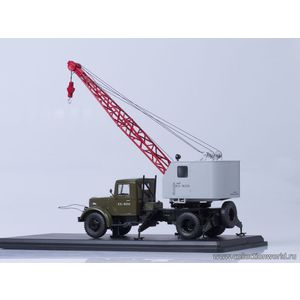 модели 1:43 Автокран К-51 (МАЗ-200) Масштабная коллекционная модель 1:43 Автокран К-51 (МАЗ-200), хаки/серый