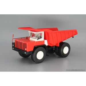 Коллекционная модель в масштабе 1:43 БелАЗ-548 самосвал, красный / белый Коллекционная модель в масштабе 1:43 БелАЗ-548 самосвал, красный / белый