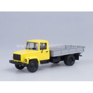 Масштабная Коллекционная модель 1:43 Горький-33073 (двигатель ЗМЗ-513) Грузовое такси, желтый Масштабная Коллекционная модель 1:43 Горький-33073 (двигатель ЗМЗ-513) Грузовое такси, желтый