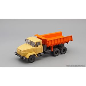 Масштабная коллекционная модель 1:43 КрАЗ 6510 (1985-94) самосвал, бежевый / оранжевый Масштабная коллекционная модель 1:43 КрАЗ 6510 (1985-94) самосвал, бежевый / оранжевый