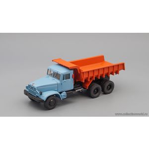 Масштабная коллекционная модель 1:43 КрАЗ 222Б (1963-66) самосвал, голубой/кирпичный Масштабная коллекционная модель 1:43 КрАЗ 222Б (1963-66) самосвал, голубой/кирпичный