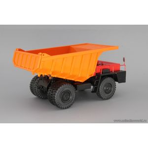модели в масштабе 1:43 БелАЗ-7510 самосвал-углевоз, красный / оранжевый БелАЗ-7510 самосвал-углевоз, красный / оранжевый