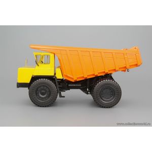 модели в масштабе 1:43 БелАЗ-7525 самосвал-углевоз, желтый / оранжевый БелАЗ-7525 самосвал-углевоз, желтый / оранжевый