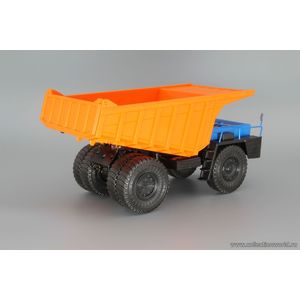 модели в масштабе 1:43 БелАЗ-7525 самосвал-углевоз, синий / оранжевый БелАЗ-7525 самосвал-углевоз, синий / оранжевый