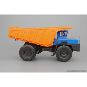 модели в масштабе 1:43 БелАЗ-7525 самосвал-углевоз, синий / оранжевый БелАЗ-7525 самосвал-углевоз, синий / оранжевый