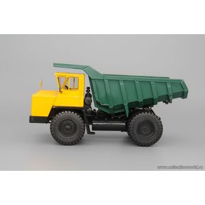 модели в масштабе 1:43 БелАЗ-7522 карьерный самосвал, желтый / зеленый БелАЗ-7522 карьерный самосвал, желтый / зеленый