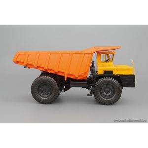 модели в масштабе 1:43 БелАЗ-7523 карьерный самосвал, желтый / оранжевый БелАЗ-7523 карьерный самосвал, желтый / оранжевый
