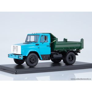 ЗИЛ-ММЗ-45085 самосвал (синий/зелёный) описание ЗИЛ-ММЗ-45085 самосвал (синий/зелёный)