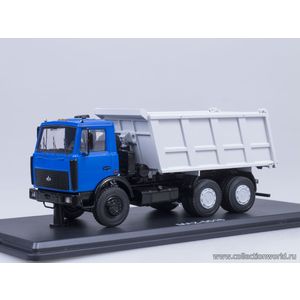 МАЗ-5516 самосвал (откидывающаяся кабина), синий/серый описание МАЗ-5516 самосвал (откидывающаяся кабина), синий/серый