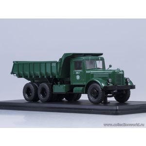 ЯАЗ-210Е самосвал, тёмно-зелёный /металл. рама, кузов, кабина описание ЯАЗ-210Е самосвал, тёмно-зелёный /металл. рама, кузов, кабина